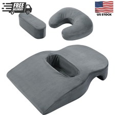 Face Down Prone Pillow, Massage Pillow with Headrest and Removable Chest Cushion