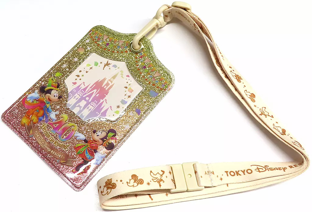 Mickey Minnie Tokyo Disney 40th Anniversary Wallet Pass Case Dream Go Rou  -image