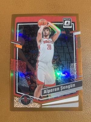 2023-24 Donruss Optic #85 Alperen Sengun Orange Prizm #038/199 Houston Rockets