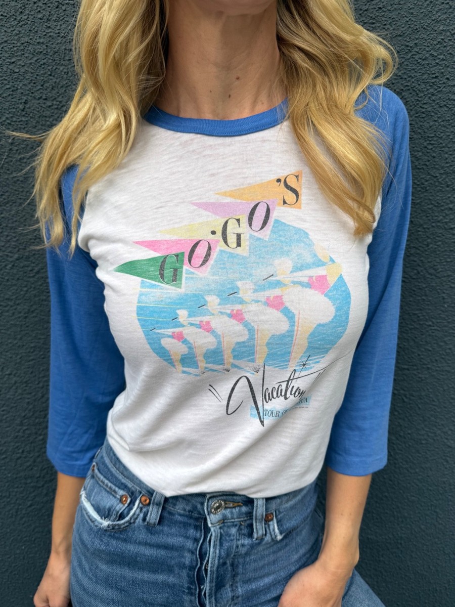 1982 VINTAGE 80s THE GO-GO'S BAND VACATION TOUR T-SHIRT SZ S