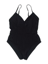 Hearts... Women Black One Piece Swimsuit M