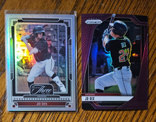 JD Dix -2025 Three and Two Silver #/49 No.44 +Prizm Purple #/149 No.177 -Arizona
