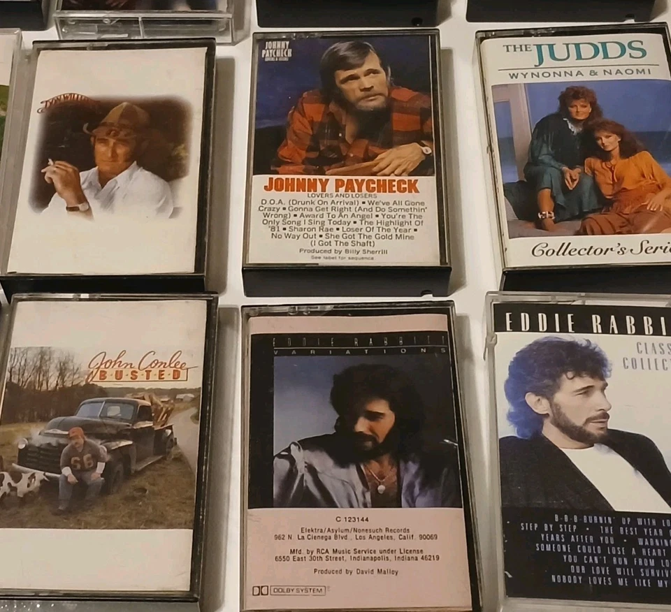 Lot of 11 Country Cassette Tapes – Don Williams, Rabbitt, Judds, Nelson & More Foto 3 de 4