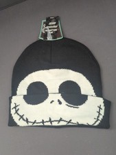 Disney Tim Burton  s The nightmare before Christmas roll down beanie hat Winter