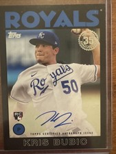 2021 Topps 1986 Topps Baseball Autographs Kris Bubic #86A-KBU Black /199 AU, RC