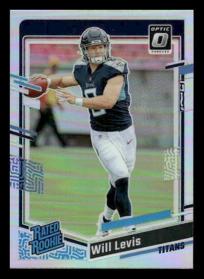 2023 Donruss Optic #298 Will Levis RC Holo Tennessee Titans