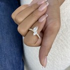 1.5ct Marquise & Round Anniversary Ring Yellow Gold 14K Labcreated Diamond F/VS — photo 7