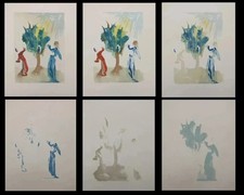 Salvador DALI 6 Incisioni Purgatorio 24 Divina Commedia 1960 Dante Foresta Rara