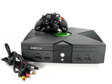 Original Xbox 2001 Launch Console Bundle Duke Controller Cables Untested As Is