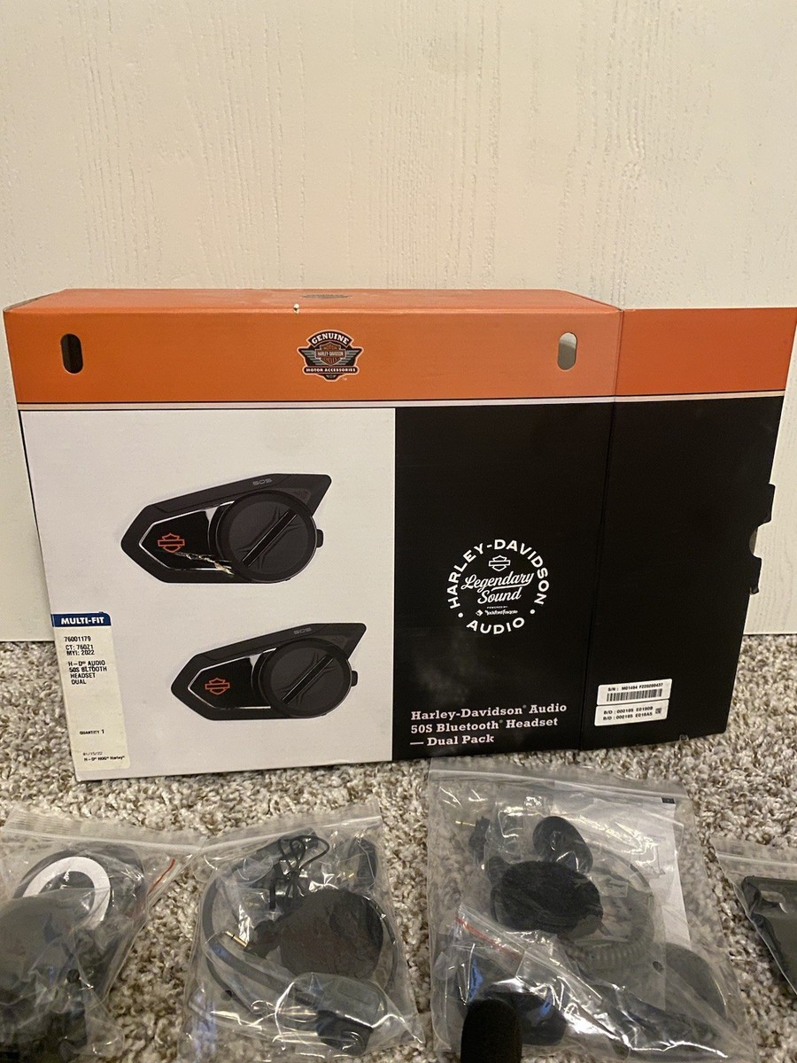 Set Of 2 Harley Davidson Sena 50S Microphone Speaker Set W