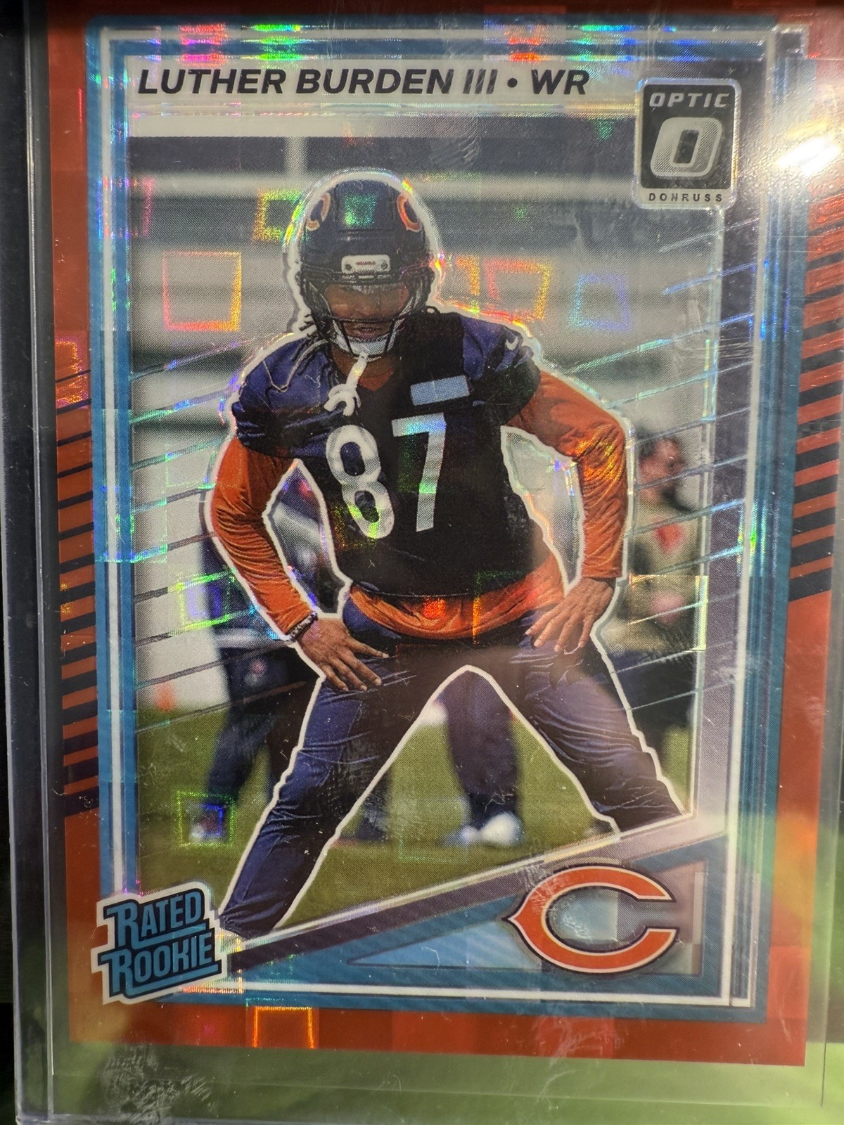 2025 Luther Burden Donruss Optic Preview Red Pandora SP Rated Rookie SP