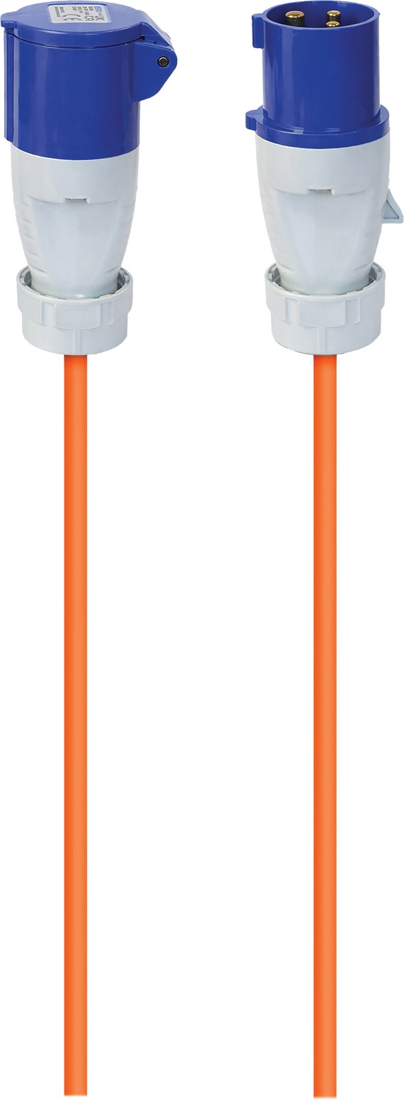 Hook Up Caravan Cable Camping 16A 25m 240V Mains Extension Orange 1.5mm *