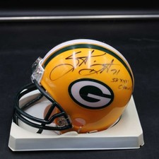 Santana Dotson Signed Mini Helmet Green Bay Packers Autograph SB XXXI ZJ22341