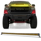 For 2014-2021 Toyota Tundra Hood Scoop Bulge Mount 40" LED Amber Work Light Bar