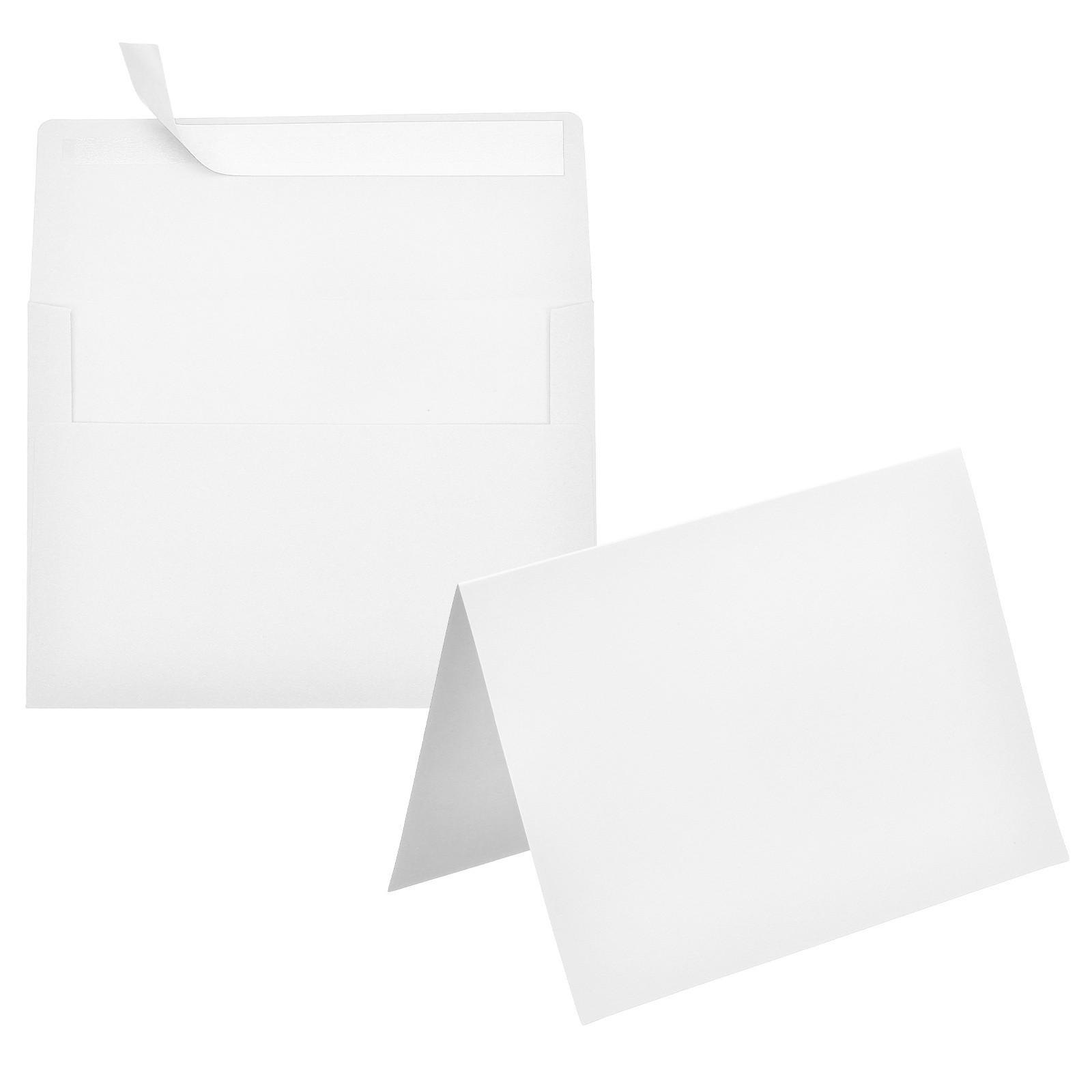 20Pack White 5x7 Envelopes, A7 Envelopes with Folded Cards