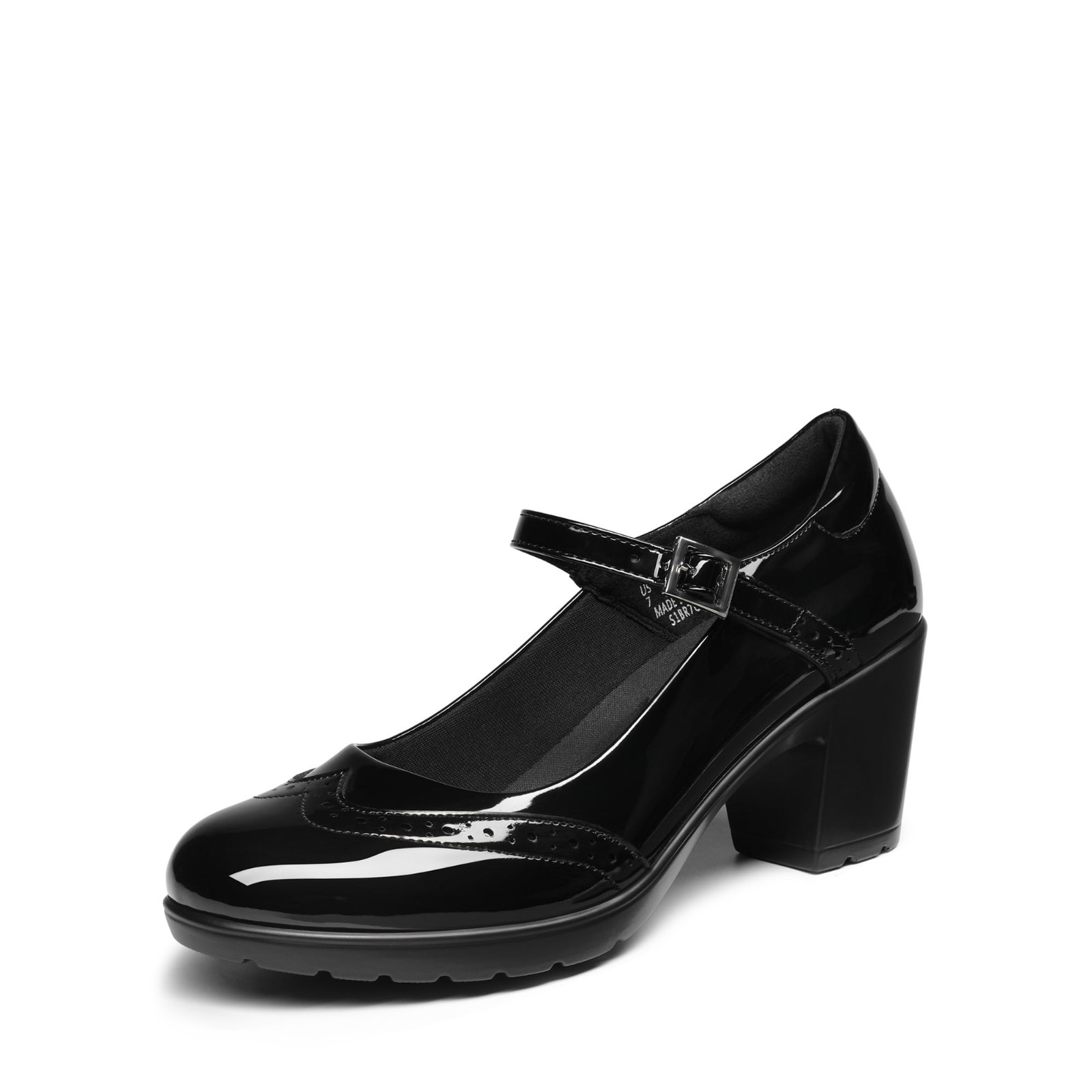 DREAM PAIRS Women’s Mary Jane Oxford Heels Black Patent Dress Shoes Size 8.5