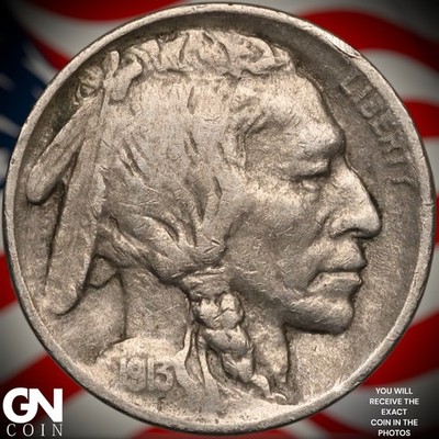 1913 P TYPE 1 Buffalo Nickel B1214