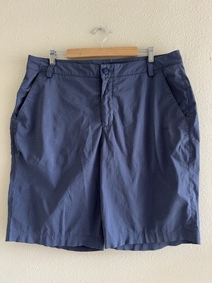 Puma Golf Plaid Chino Shorts Mens Size 38 Blue Check Preppy Old Money Summer