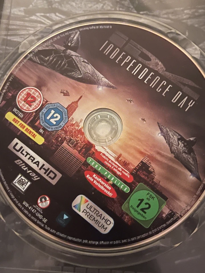Independence Day Blu Ray Steelbook but with 4K DISC - Image 2 of 4