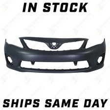 New Primered Front Bumper Cover Fascia For 2011-2013 Toyota Corolla Baselcele