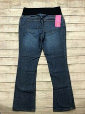 Jean Maternité Liz Lange - Coupe Bootcut Bleu Foncé - Taille 6 - Occasion Très Bon État