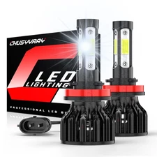 4-Sides H11 LED Headlight Kit Low Beam Bulb Super Bright 6500K White 1000000LM