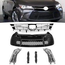 For Camry 2015-17 SE Front Bumper Grille Fog Daytime Running Light W/Brackets