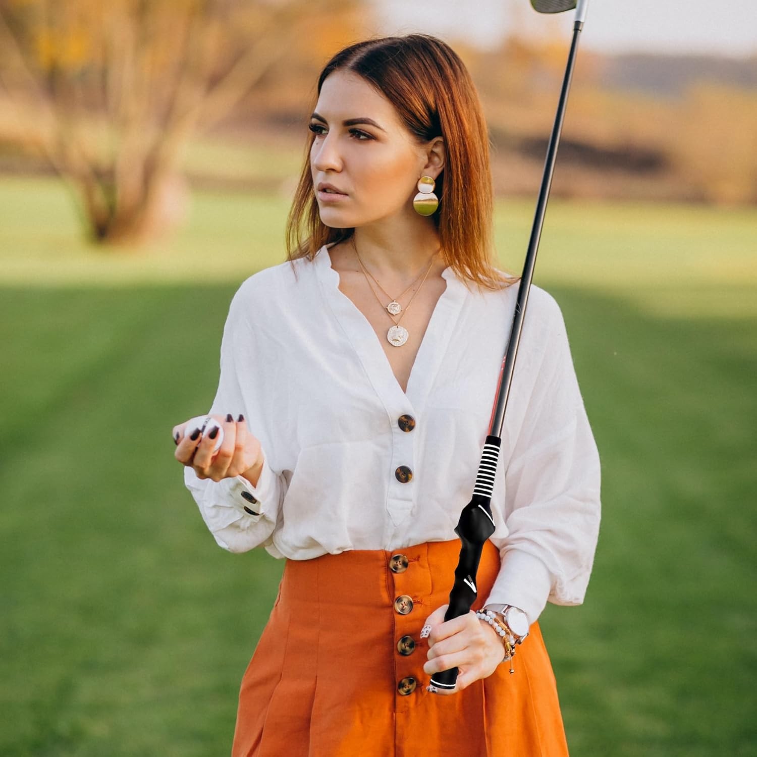 Right-Hand Golf Grip Trainer – Swing Training Aid for Perfect Hand Black 