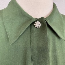 Unilexi Women's Collared Long Sleeve Shirt Dress - Mini Shift Tunic With Ruffle Hem & Pockets