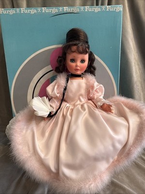Vintage Furga Doll 22  Sonia #6776 Original Dress Outfit & Box Brunette Italy