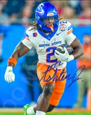 Ashton Jeanty Auto 8x10 Photo Signed Boise State Reprint Autograph College