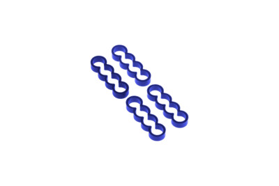 Alphacool Eiskamm Alu X4 Flat - 4mm blue - 4 Stück
