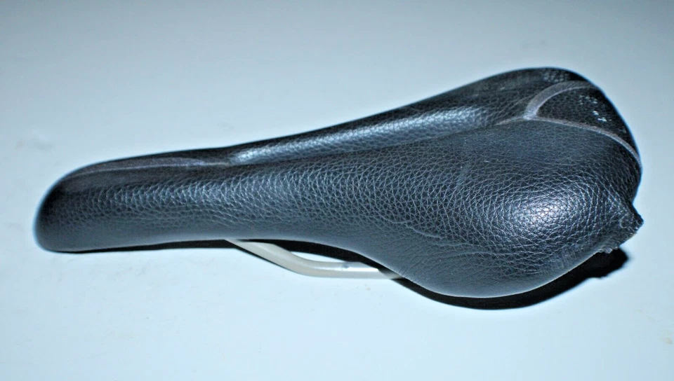 Sillín de bicicleta de carretera Touring vintage 270/130 mm híbrido negro hecho en Italia envío a EE. UU. Foto 4 de 4