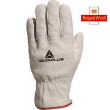 Delta Plus FBN49 Leather Work Gloves, Driver, Gardening, Building, Construction