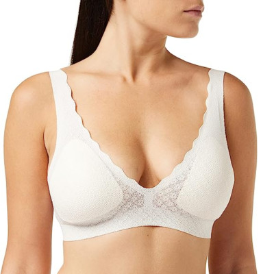 Sloggi ZERO Feel Lace Bralette mit V-Ausschnitt vorne und hinten Neu