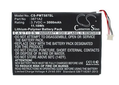 3871A2 Battery for     Prestigio     Multipad 7.0 Ultra Duo     PMT5877C