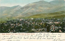 Postcard C-1905 California Santa Barbara Hill Bath House Rieder  CA24-535