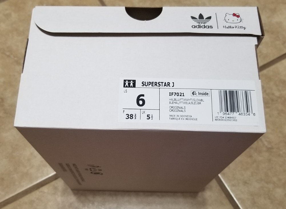 Adidas x Hello Kitty Superstar J IG6995 Light Blue & Clouds Adidas x Hello Kitty Superstar J IG6995 Light Blue & Clouds