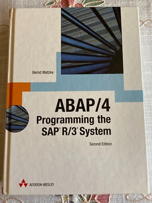 ABAP/4, PROGRAMMIERUNG DES SAP R/3 SYSTEM 2 Ed. + CD - B. MATZKE (2001) NEU