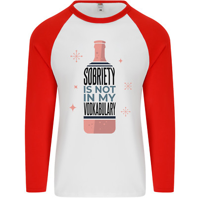 Vodka Sobriety Vodkabulary Alcohol Herren L/S Baseball T-Shirt