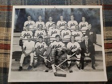 1969-70 JOHNSTOWN JETS TEAM AUTOGRAPH PHOTO NHL HOCKEY REG KENT SLAP SHOT EHL 