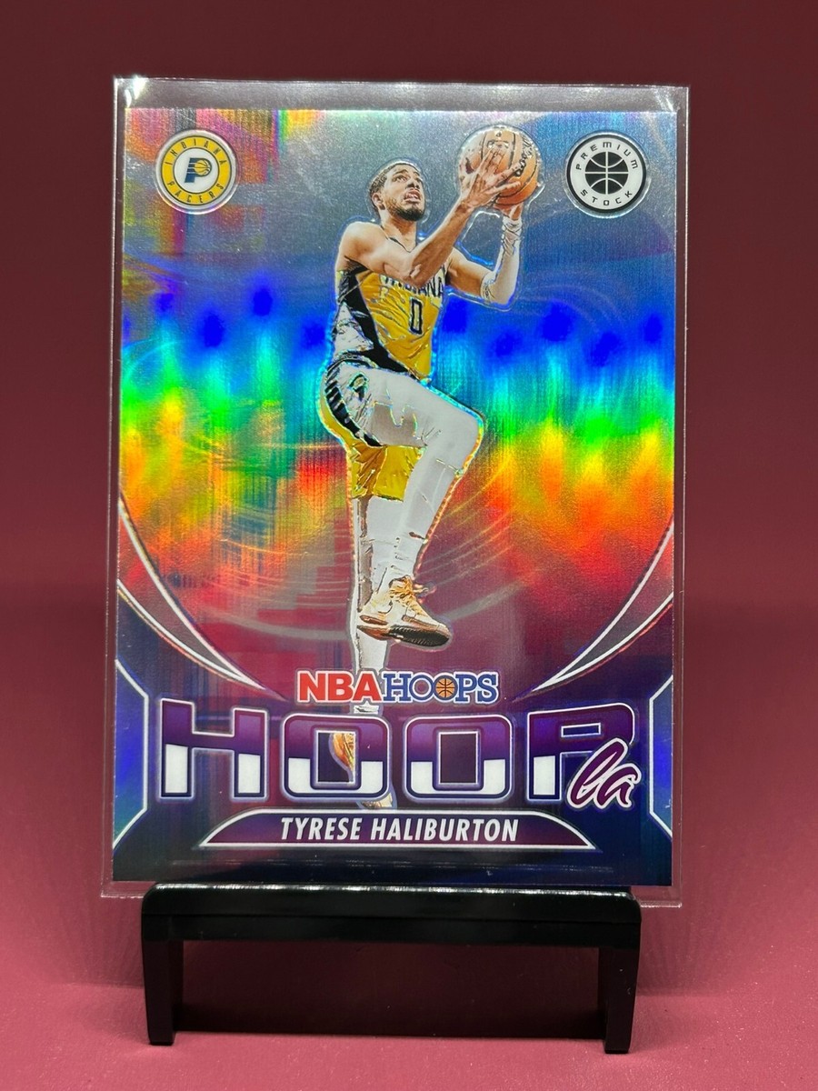 2023-24 Panini Premium Stock Tyrese Haliburton Hoopla Silver Prizm