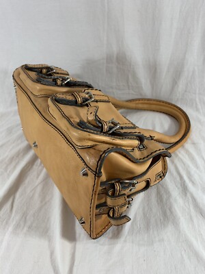 CHLOE Double Pocket Edith Contrast Stitch Bowler Satchel Bag Made