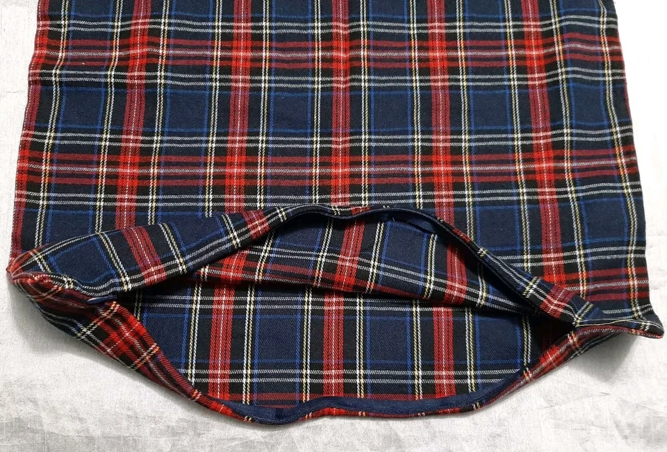 Funda de almohada decorativa cuadrada tejida a cuadros escoceses tartán nueva sin etiquetas funda de almohada 19"x19,5" Foto 3 de 4