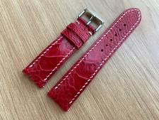 26mm 25 24mm 23mm 22mm 21mm 20mm 19mm 18mm 17 16 red ostrich Watch Strap Band