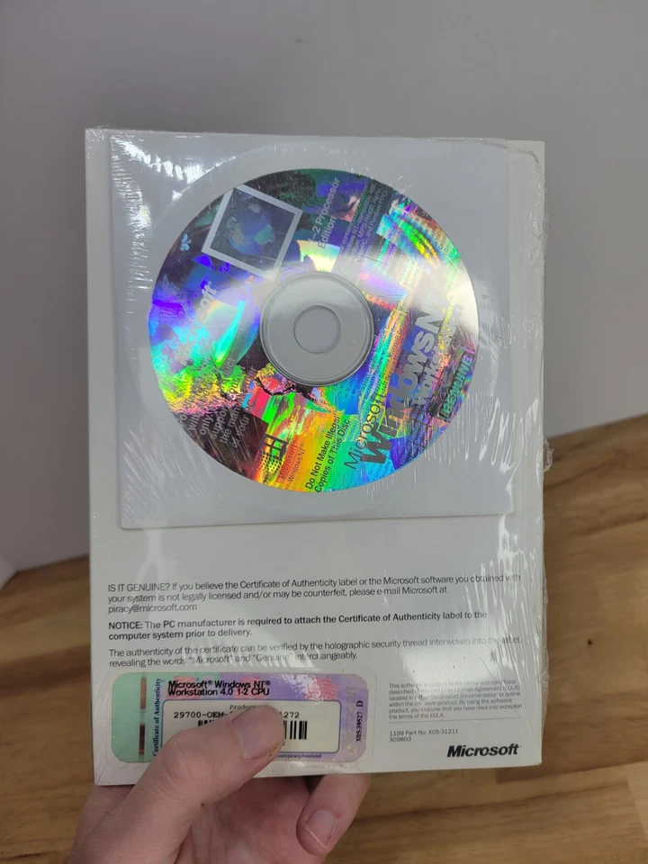 Microsoft Windows NT 4.0 Workstation 1-2 CPU Edition 3.5" Floppy Setup Disks New - Image 3 of 3