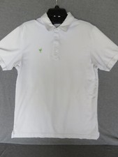 Travis Mathew Polo Mens White The Chive Cotton Blend Golf Shirt Large