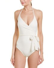 Vince Camuto L22517 Sand Surf Shades Women's Wrap Tie One-Piece Swimsuit Size 10