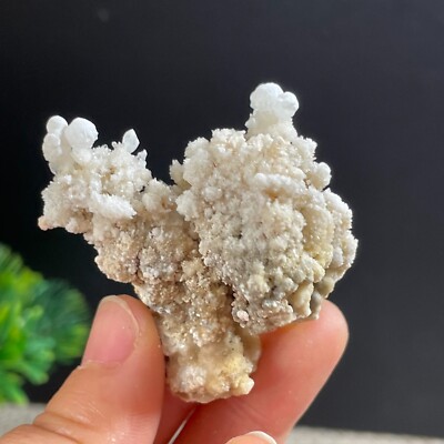 New found  white  Calcite Crystal Cluster ore sample / China 34g h655
