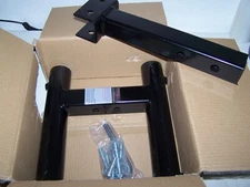 AUMOWE Hitch Mount Dual Flag Pole Holder NEW STYLE 2” receiver